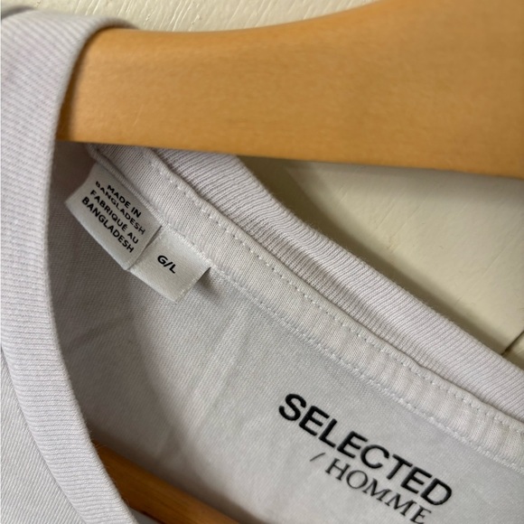 Skull Print Selected White T-Shirt - Picture 3 of 4